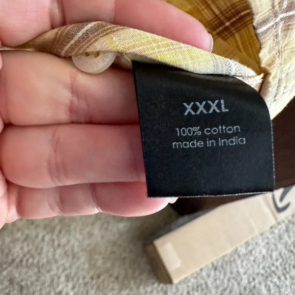 Sean John Yellow Button‎ Down Shirt   Size XXXL - Picture 2 of 9